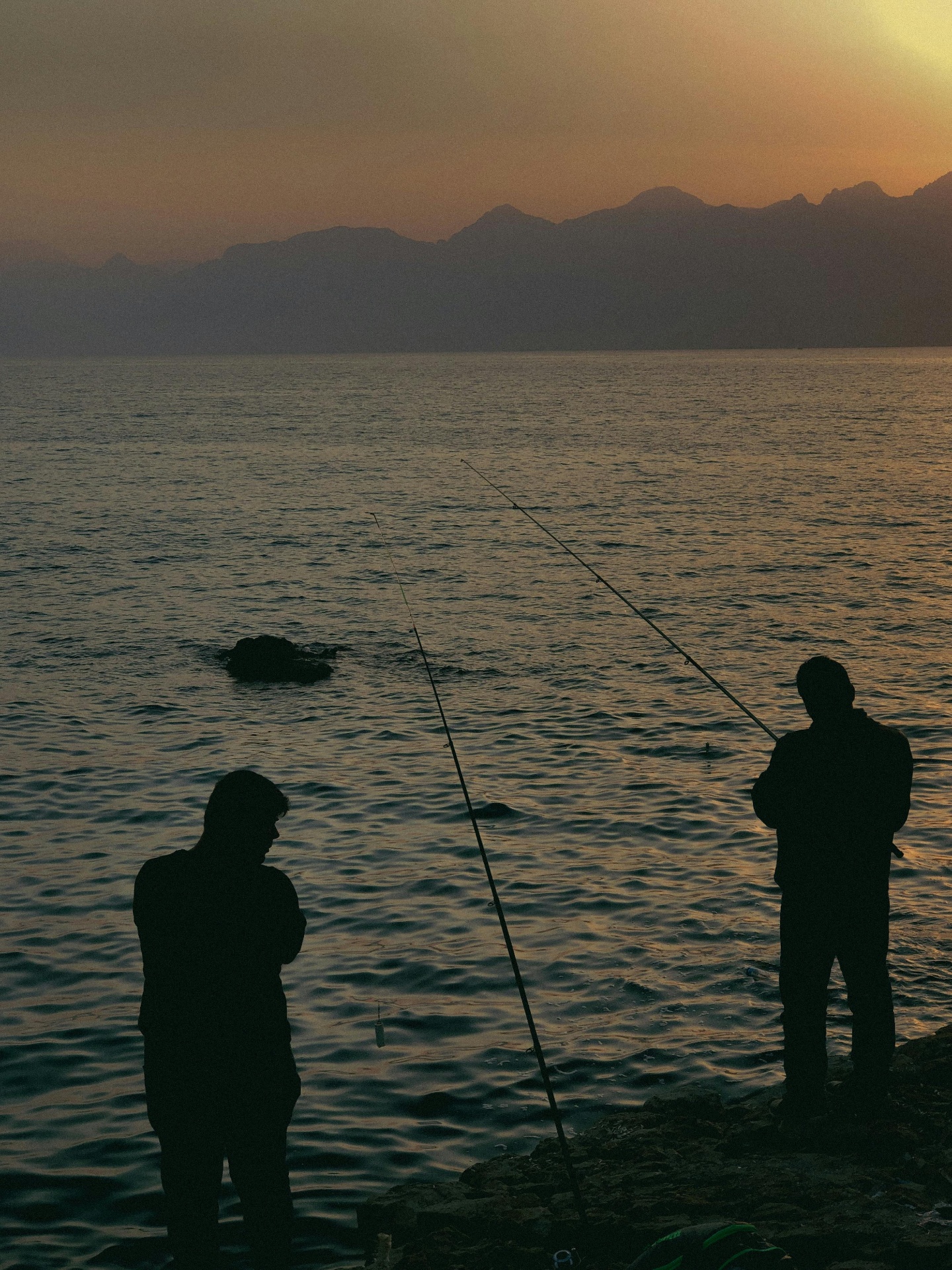 East Coast surf fishing scene