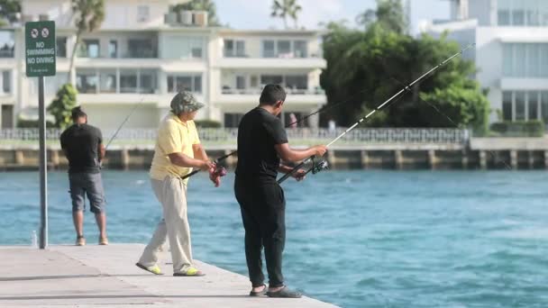 Urban angler fishing in city park